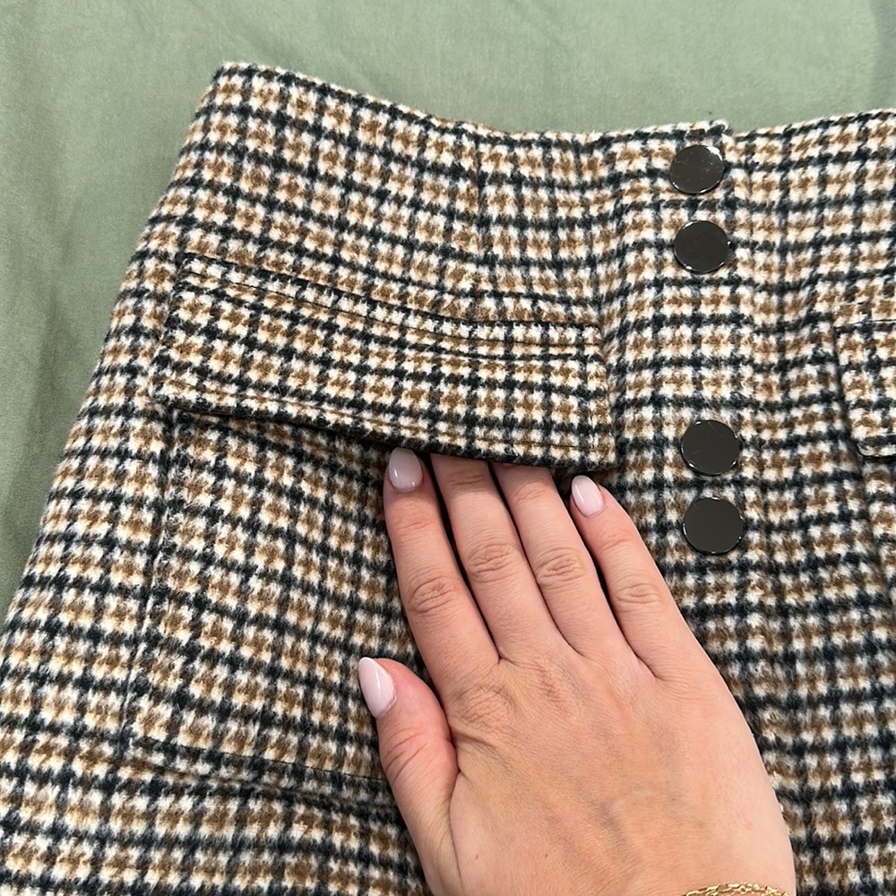 Astr The Label Wool Button Up Skirt. - image 3